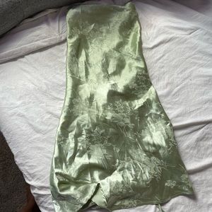 Silk green dress